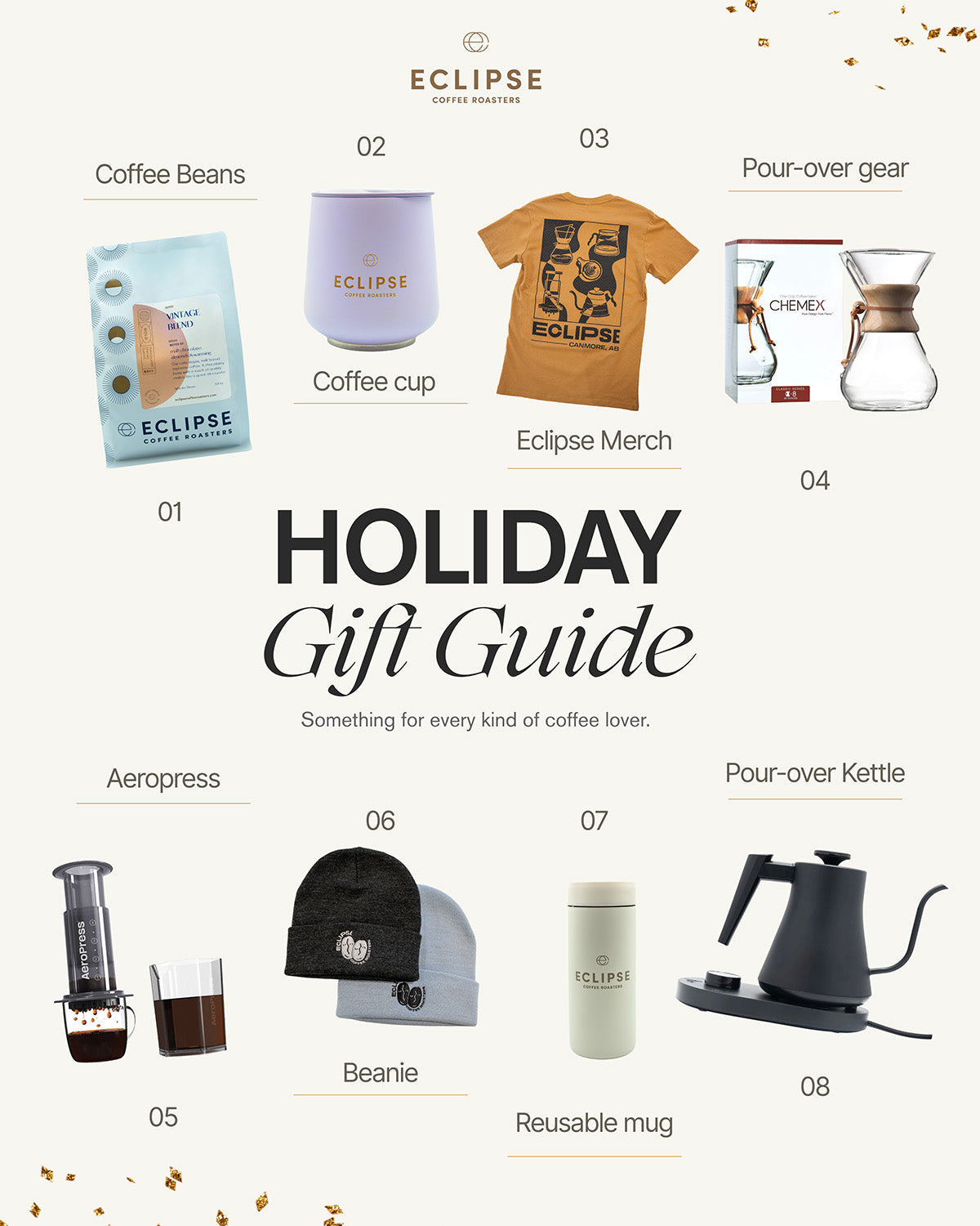 Eclipse Coffee 2025 Holiday Gift Guide: The Best Holiday Coffee Gifts in Canmore for Every Coffee Lover