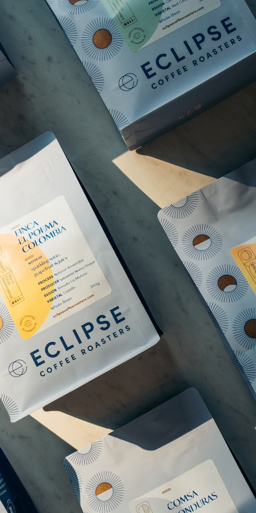 Eclipse Coffee Roasters packages
